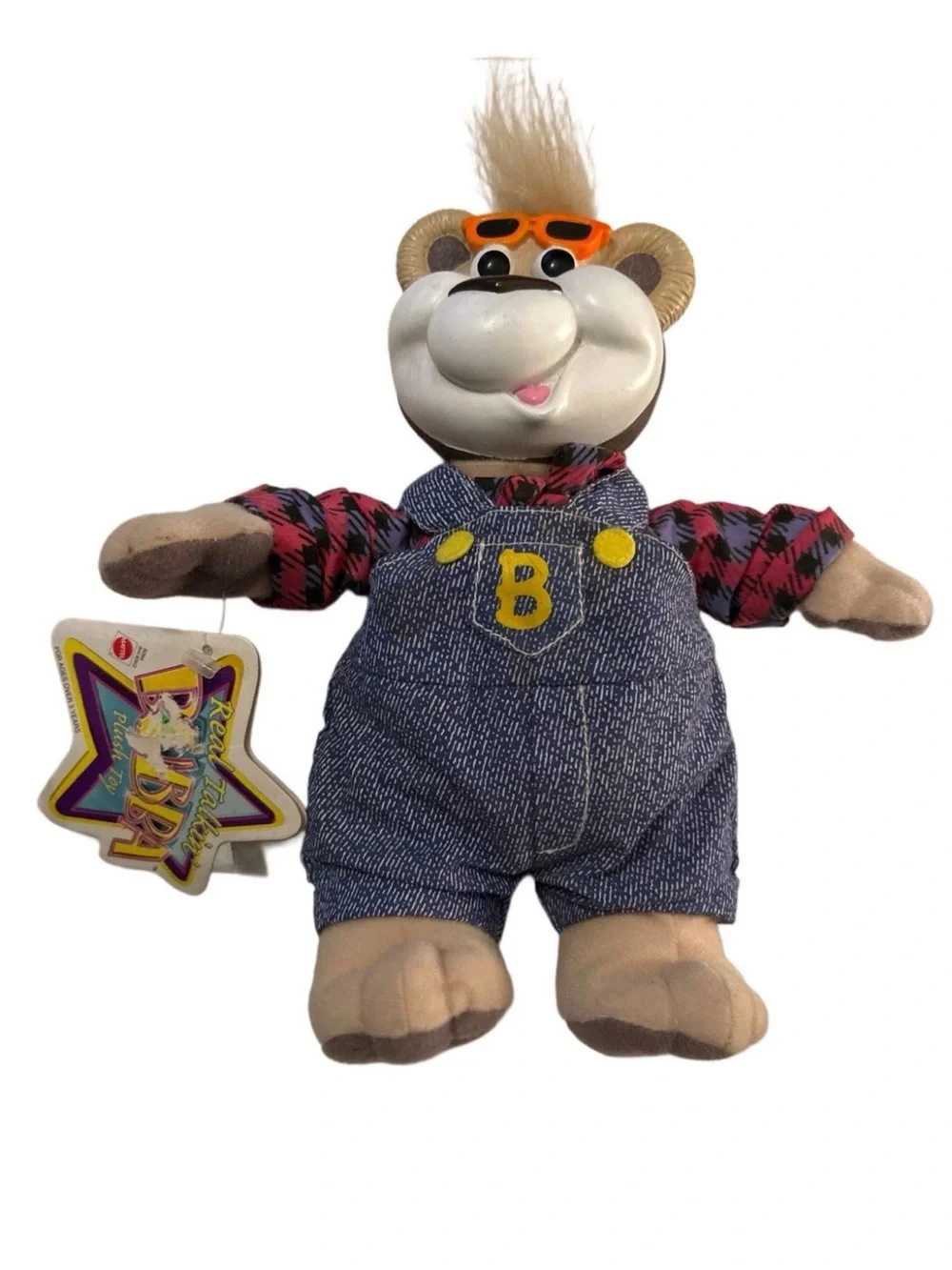 Vintage Talking Bubba Bear Mattel Toy 1999 Stuffed Animal Plush Original Tags